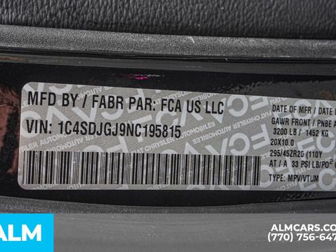 Used 2022 Dodge Durango SRT w/ Black Package image 71