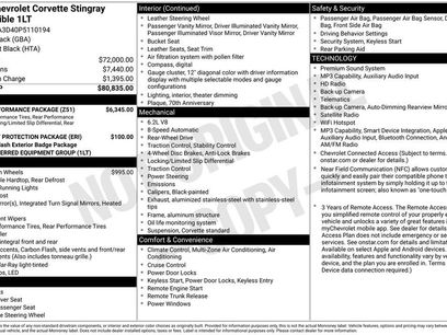 Used 2023 Chevrolet Corvette Stingray Convertible w/ Z51 Performance Package