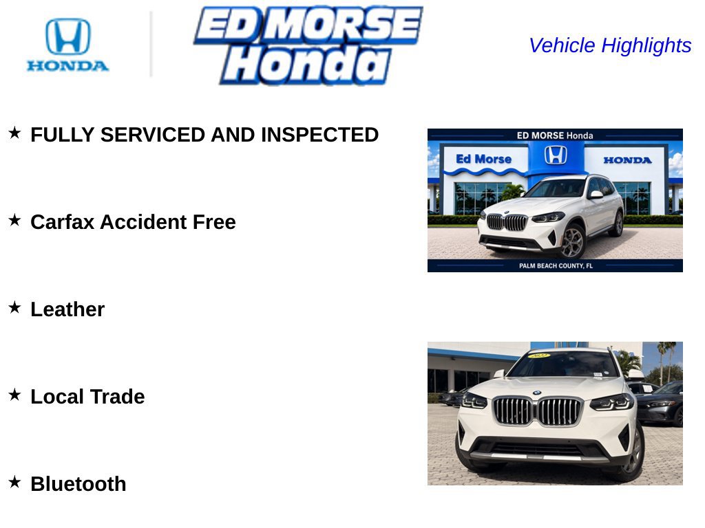Used 2022 BMW X3 sDrive30i w/ Convenience Package RWD image 6