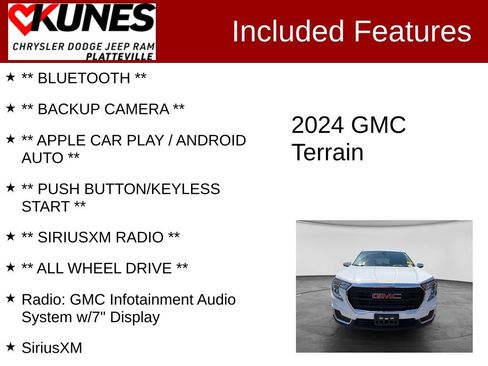 Used 2024 GMC Terrain SLE AWD/4WD image 2