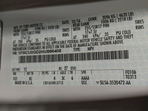 Used 2017 Ford Escape SE FWD image 33
