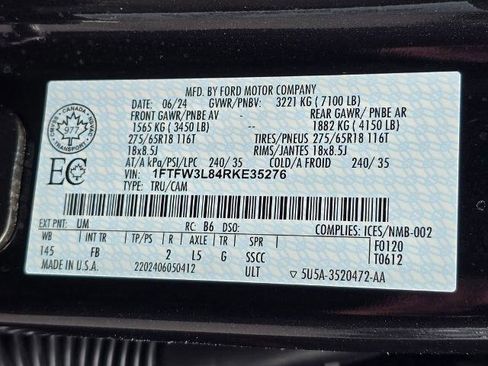 Certified 2024 Ford F150 XLT w/ Equipment Group 302A MID image 10