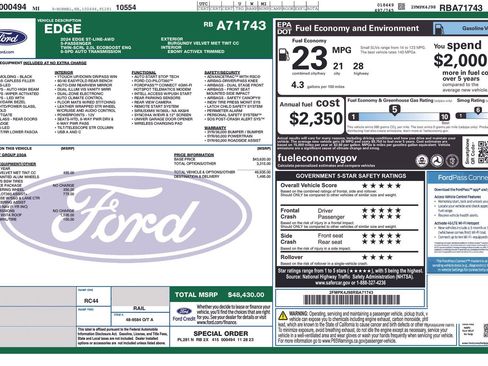 Certified 2024 Ford Edge ST-Line image 2