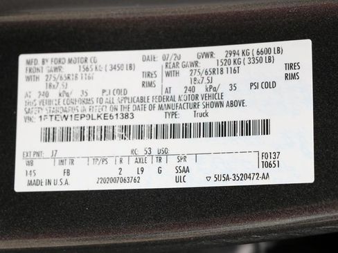 Used 2020 Ford F150 XLT w/ Equipment Group 302A Luxury AWD/4WD image 32