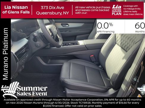 New 2026 Nissan Murano Platinum w/ Cargo Package AWD/4WD image 11