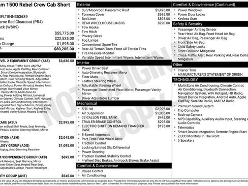 Used 2022 RAM 1500 Rebel w/ Rebel Level 2 Equipment Group AWD/4WD image 5