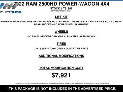 Used 2022 RAM 2500 Power Wagon w/ Level 2 Equipment Group image 2