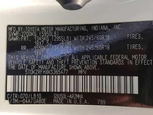 Used 2019 Toyota Highlander XLE FWD image 33
