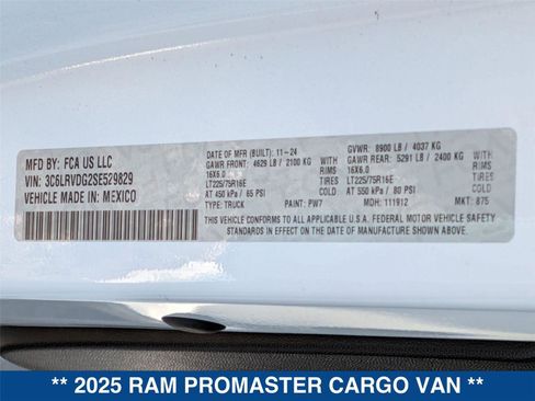 New 2025 RAM ProMaster 2500 w/ Convenience Group image 29