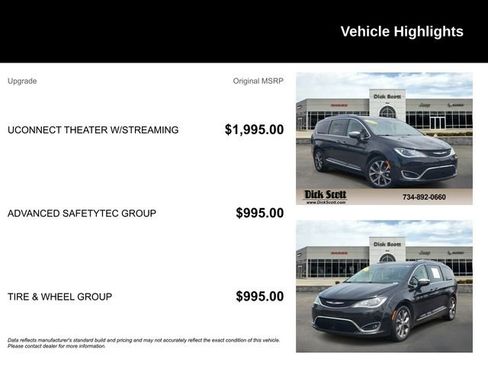Used 2019 Chrysler Pacifica Limited w/ Tire & Wheel Group FWD image 5