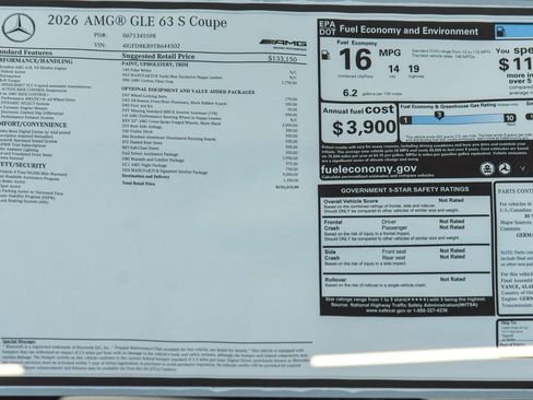 New 2026 Mercedes-Benz GLE 63 AMG S image 37