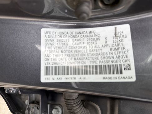 Used 2021 Honda Civic EX image 35