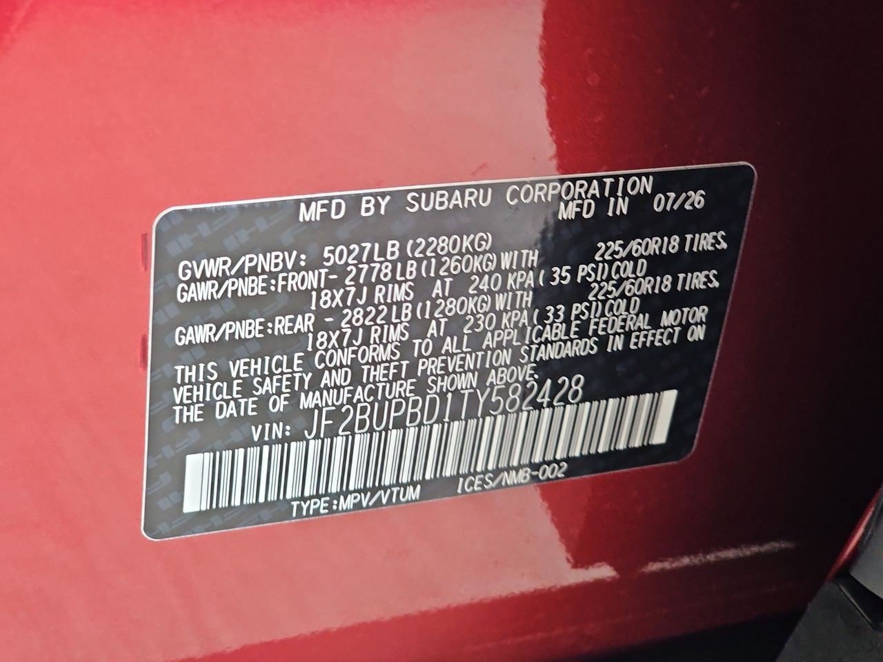 New 2026 Subaru Outback Premium AWD/4WD image 38