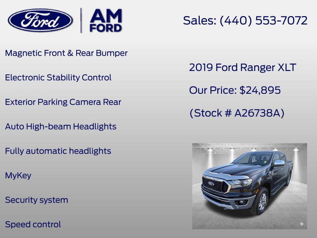 Certified 2019 Ford Ranger XLT w/ Equipment Group 302A Luxury AWD/4WD image 39