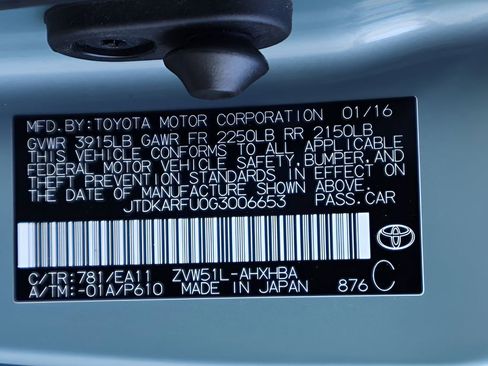 Certified 2016 Toyota Prius Four Touring image 24
