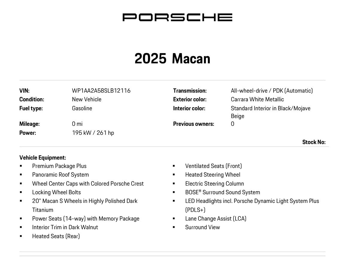 Certified 2025 Porsche Macan AWD/4WD image 13