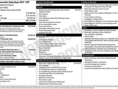 New 2026 Chevrolet Suburban RST w/ Advanced Technology Package image 27