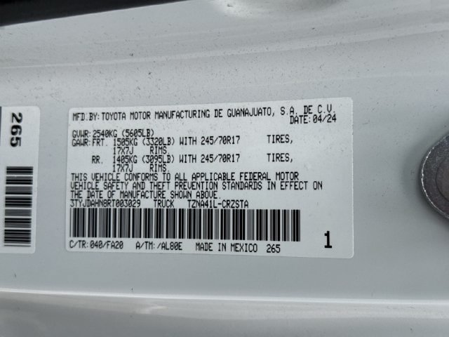 Used 2024 Toyota Tacoma SR RWD image 30