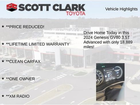 Used 2024 Genesis GV80 3.5T Advanced w/ Advanced Package AWD/4WD image 14