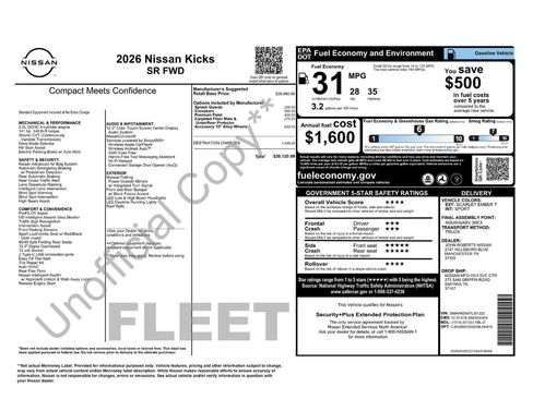 Used 2026 Nissan Kicks SR FWD image 5