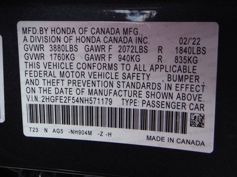 Used 2022 Honda Civic Sport image 32