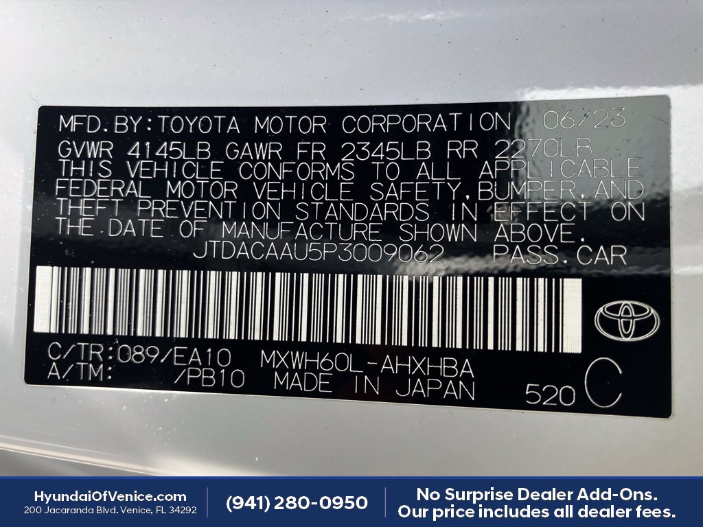 Used 2023 Toyota Prius Limited FWD image 19