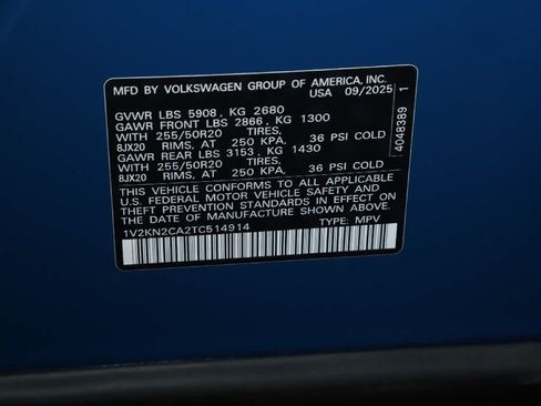 Certified 2026 Volkswagen Atlas SE w/ Panoramic Sunroof Package AWD/4WD image 25