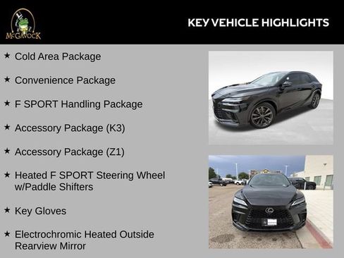 Used 2024 Lexus RX 350 F Sport w/ Convenience Package AWD/4WD image 9