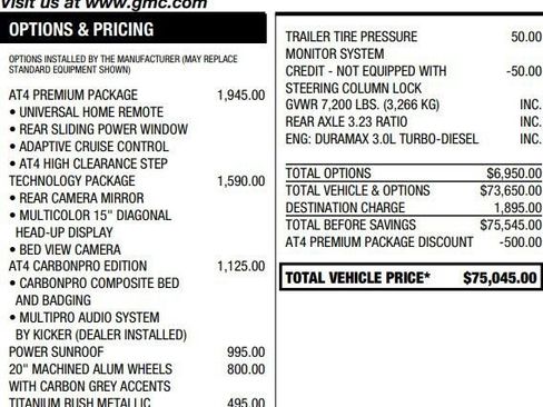 Used 2023 GMC Sierra 1500 AT4 w/ AT4 Premium Package AWD/4WD image 4