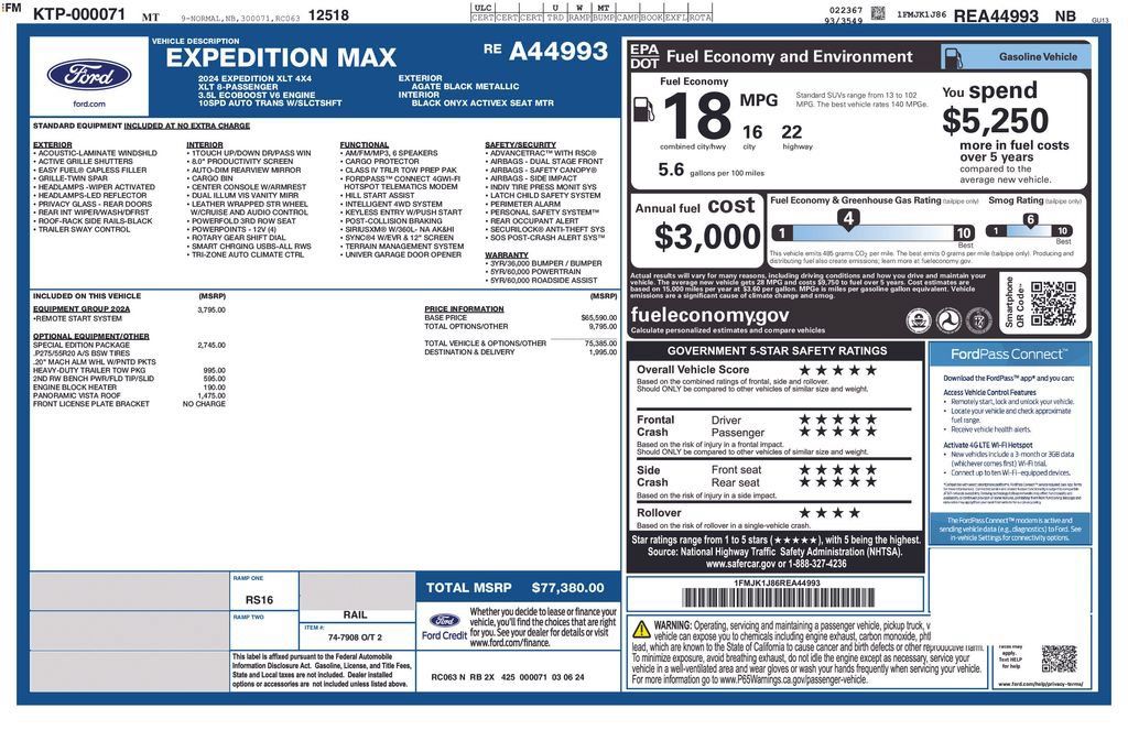 Used 2024 Ford Expedition Max XLT AWD/4WD image 4