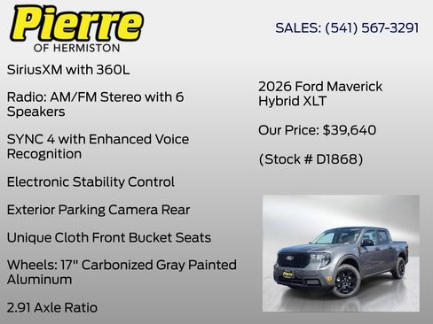 New 2026 Ford Maverick XLT AWD/4WD image 12