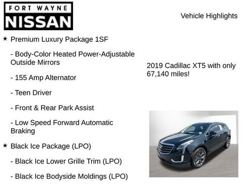 Used 2019 Cadillac XT5 Premium Luxury w/ LPO, Black Ice Package AWD/4WD image 8