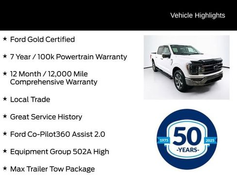 Certified 2023 Ford F150 Lariat w/ Equipment Group 502A High image 6