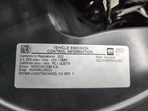 Used 2022 Chevrolet Corvette Stingray Premium Conv w/ Z51 Performance Package image 49