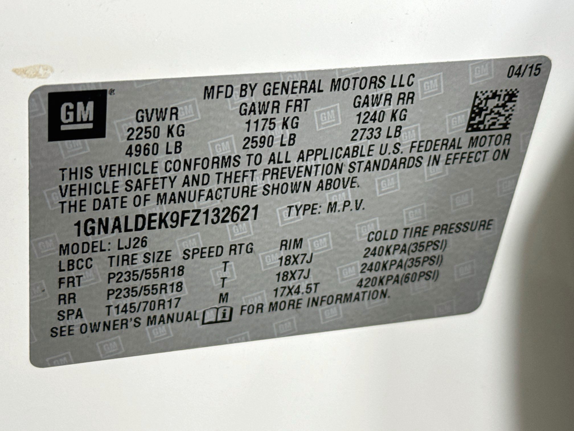 Used 2015 Chevrolet Equinox LTZ w/ LPO, Protection Package FWD image 38