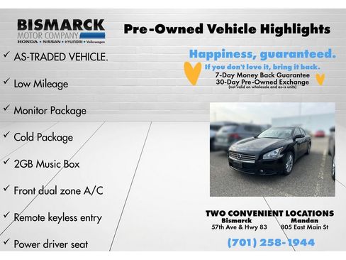 Used 2010 Nissan Maxima 3.5 SV w/ Monitor Pkg FWD image 8