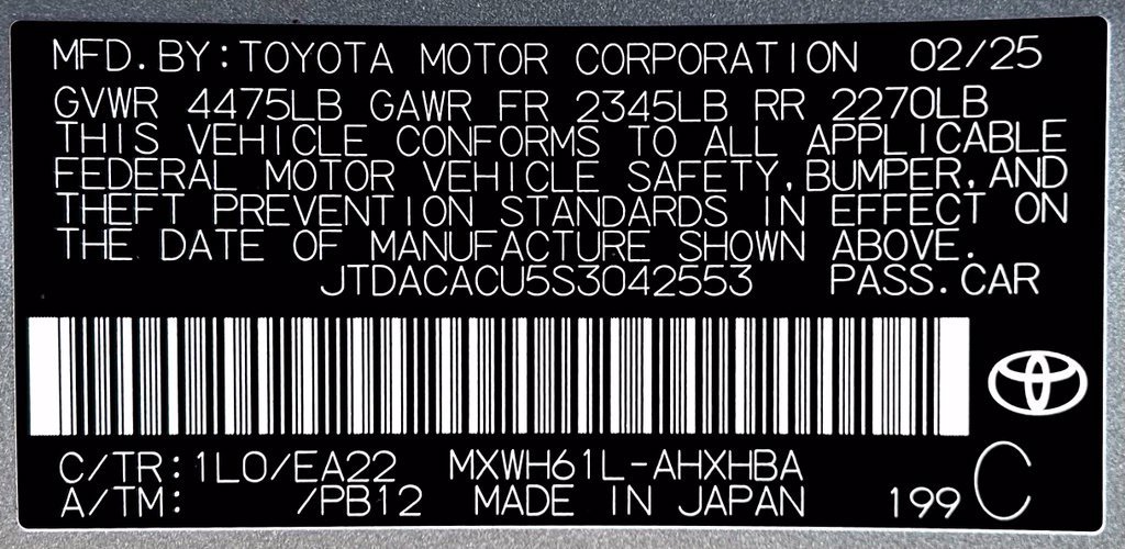 Certified 2025 Toyota Prius Plug-In Hybrid FWD image 25