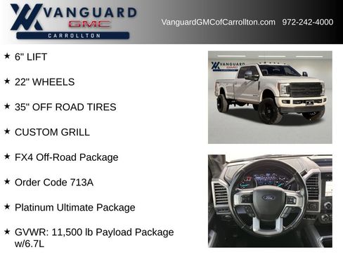 Used 2019 Ford F350 Platinum w/ Platinum Ultimate Package image 6