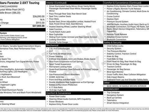 Used 2018 Subaru Forester 2.0XT Touring image 26