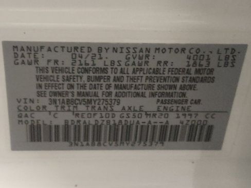 Used 2021 Nissan Sentra SV w/ SV Premium Package FWD image 33
