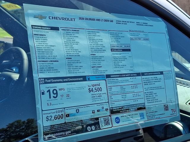 New 2026 Chevrolet Colorado LT w/ Advanced Trailering Package AWD/4WD image 11