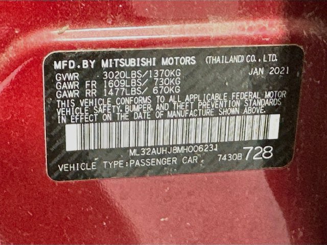 Used 2021 Mitsubishi Mirage LE FWD image 12