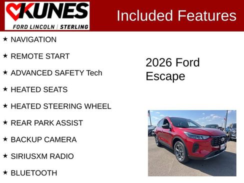 New 2026 Ford Escape ST-Line w/ Tech Pack #1 image 3
