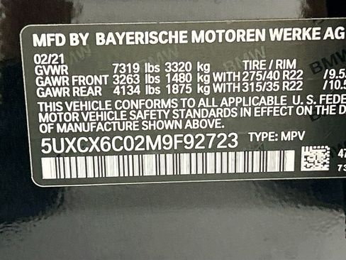 Used 2021 BMW X7 M50i w/ Dynamic Handling Package AWD/4WD image 34
