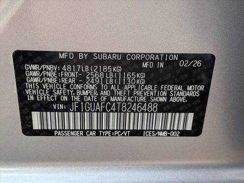 New 2026 Subaru Impreza 2.0i Sport AWD/4WD image 19