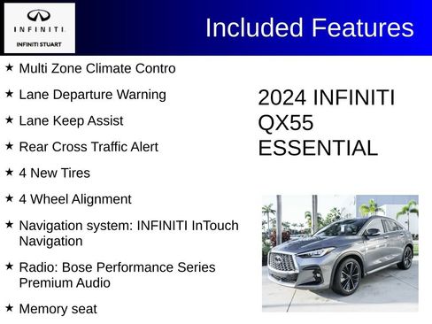 Certified 2024 INFINITI QX55 Essential AWD/4WD image 4