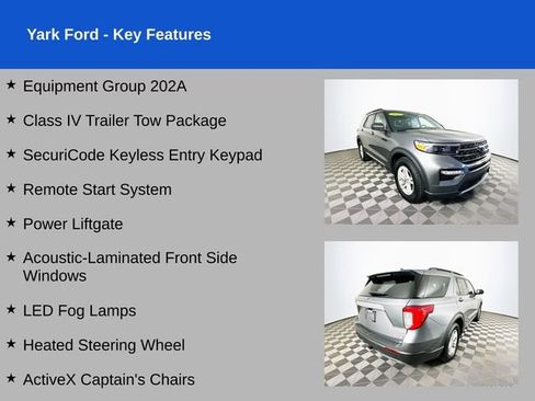 Certified 2022 Ford Explorer XLT w/ Equipment Group 202A image 2