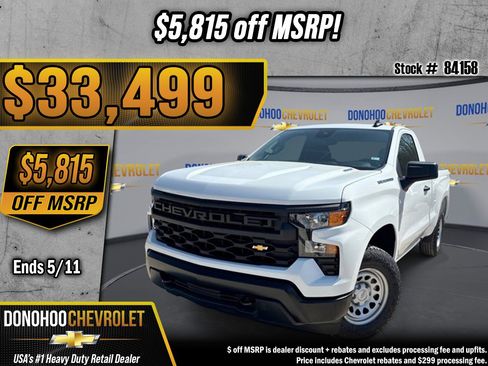New 2026 Chevrolet Silverado 1500 W/T w/ WT Value Package RWD image 1
