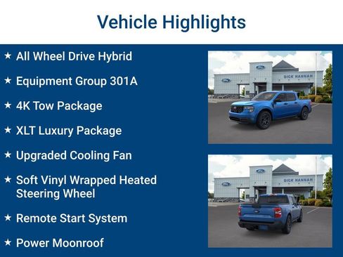 New 2025 Ford Maverick XLT w/ Equipment Group 301A image 3