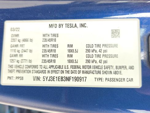 Used 2022 Tesla Model 3 Long Range AWD/4WD image 21